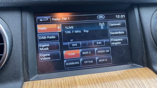 DAB+ Digitalradio im Discovery 3/4, RR, RRS, Evoque