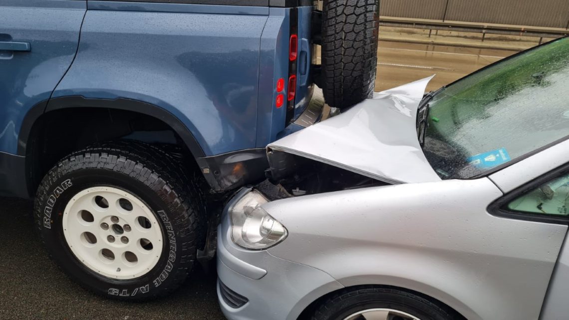 Crash mit dem New Defender