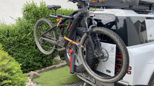 Fahrradträger am Reserverad